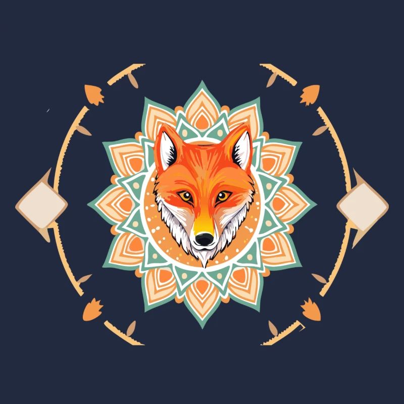 Cute Fox Mandala