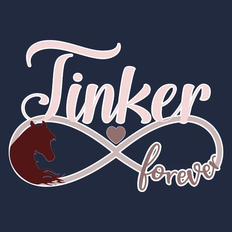 Tinker Pferde Pony Unendlichkeit Symbol