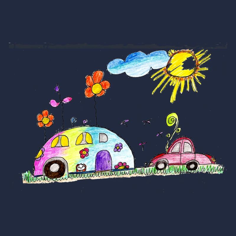 Camping-Caravan mit Auto