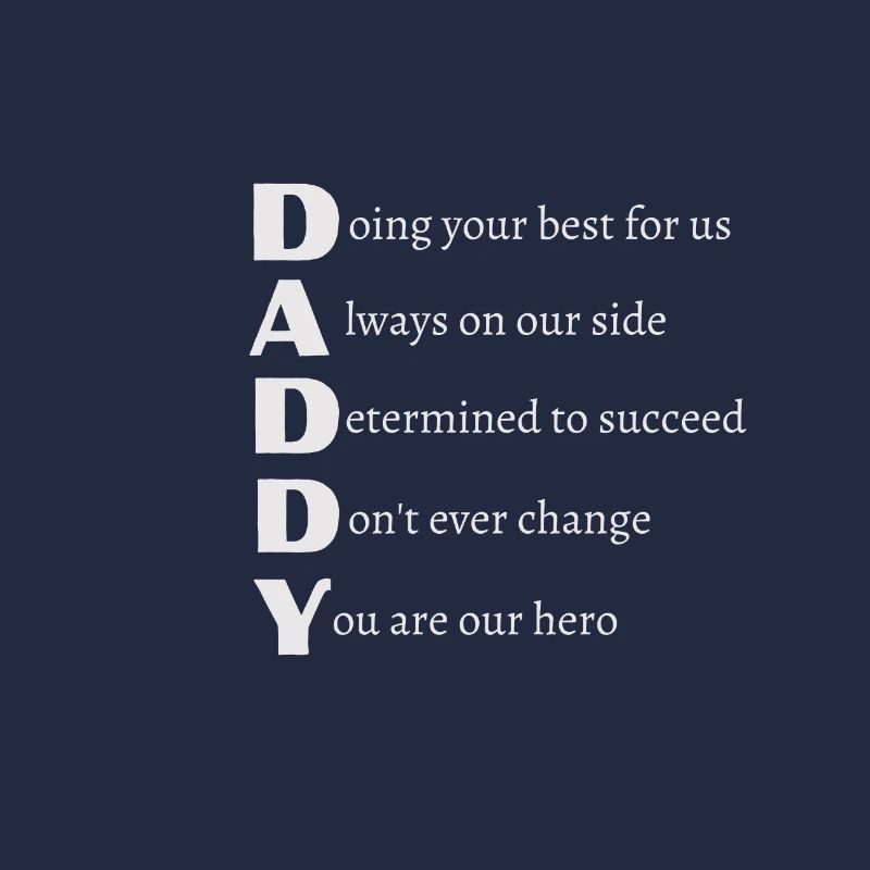 DADDY Poem with Grey Text