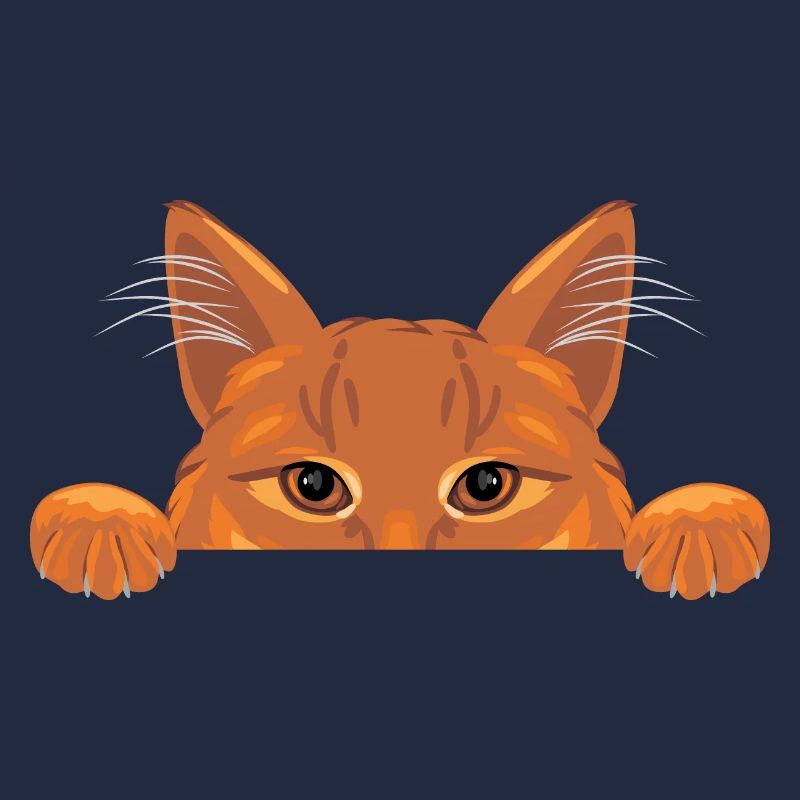 Peeking Ingwer Katze