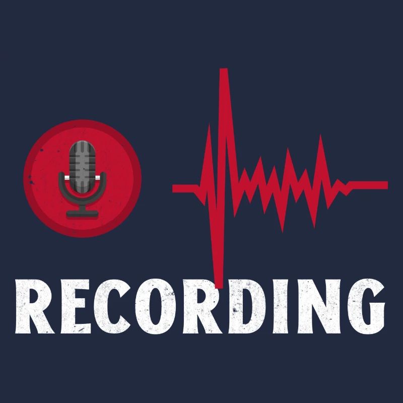 Recording. Cool Microphone Recording Studio