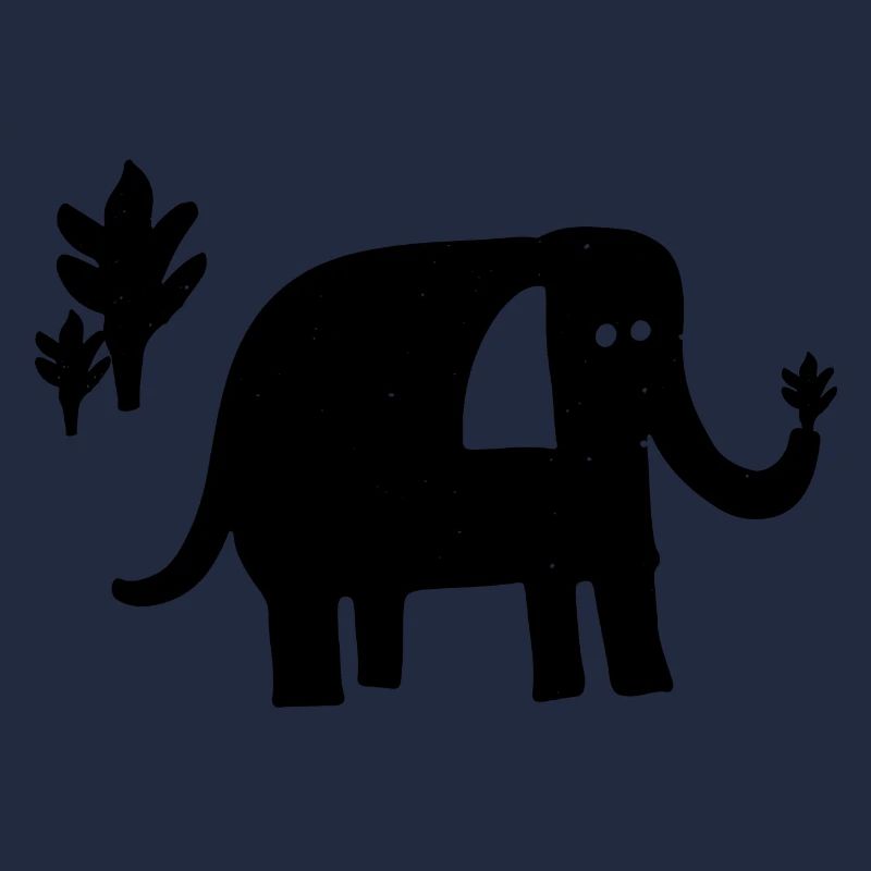 Elefant Pflanze Vegan Zeichnung