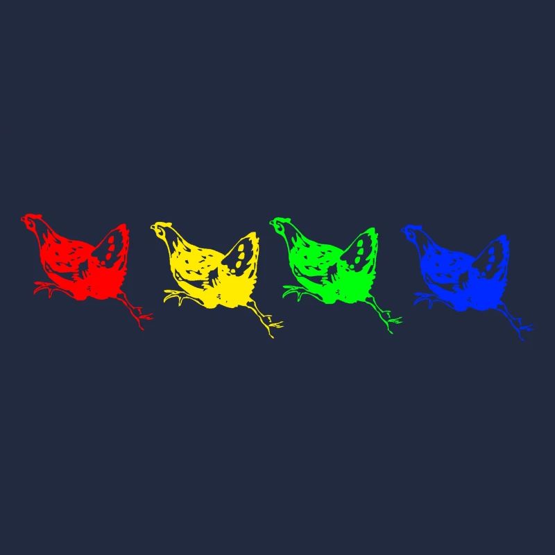 Rainbow chicken