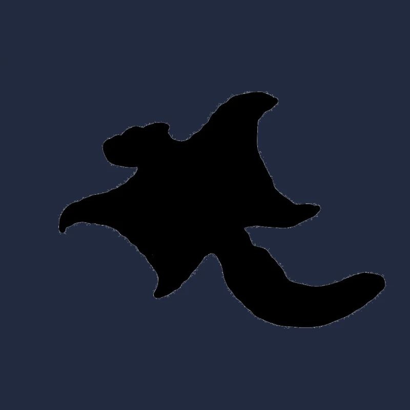 Flughörnchen (Logo groß, schwarz)