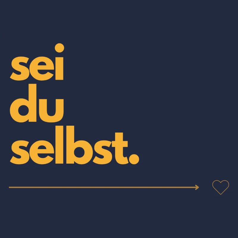 sei du selbst.