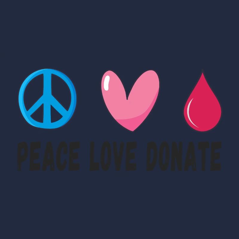 Friede Liebe Spende Blut