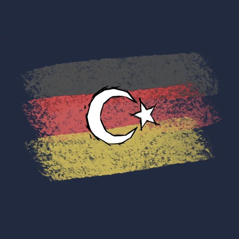 Germany-Turkey flag