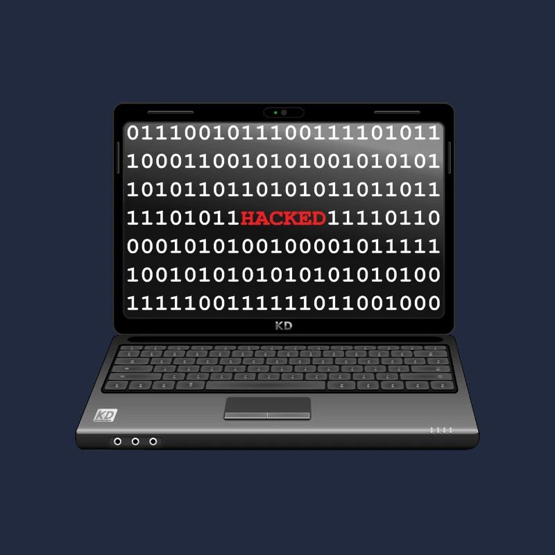 Laptop gehackt
