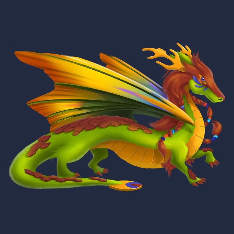 Magischer Erde Drache - Drachen der Elemente