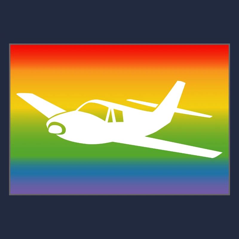 Flugzeug Regenbogen