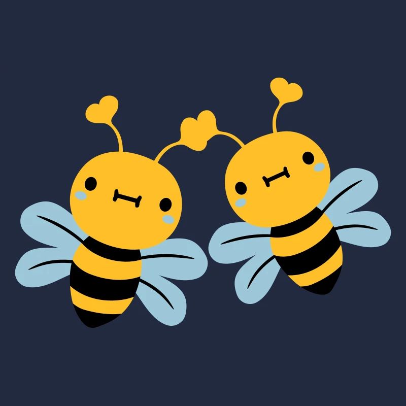 2 amis équipe couple mignons petits