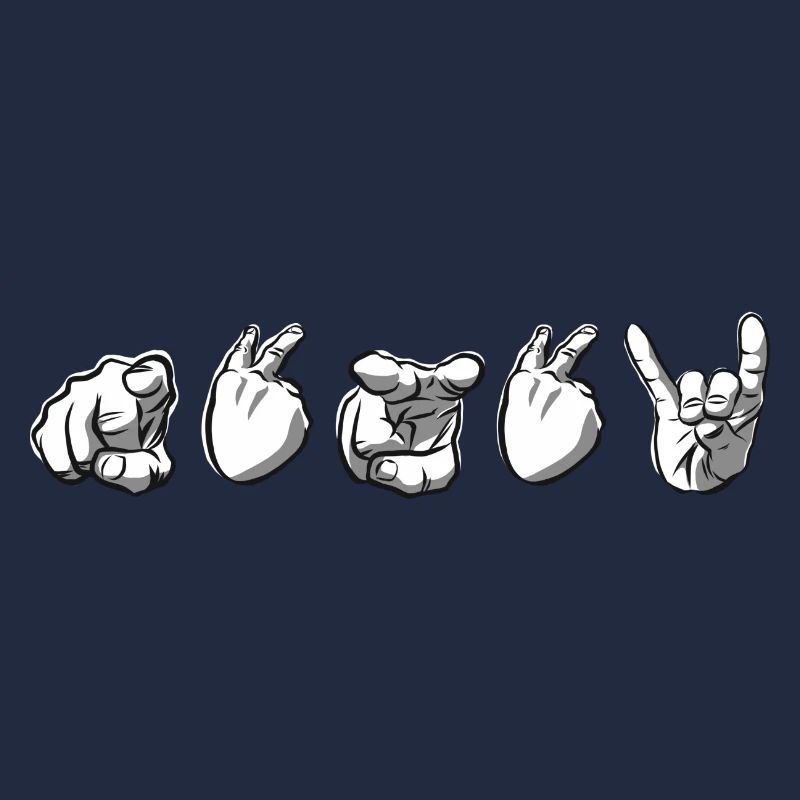 Hand-talk silence fox