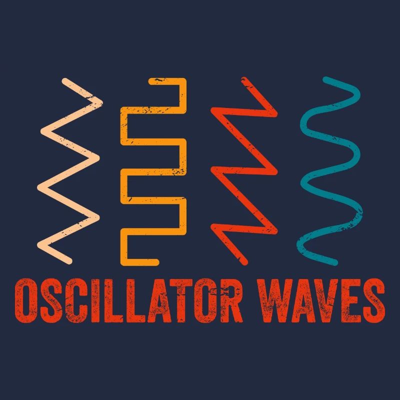 Retro Synthesizer Keyboard Synth Waves