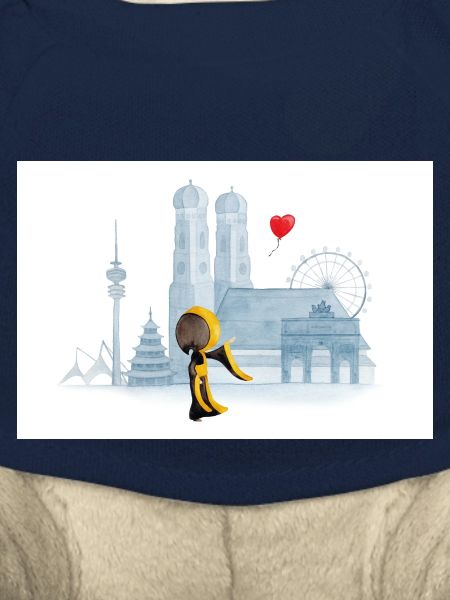 Münchner Kindl mit München Skyline