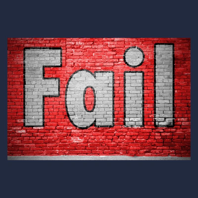 Graffiti de mur de briques Fail