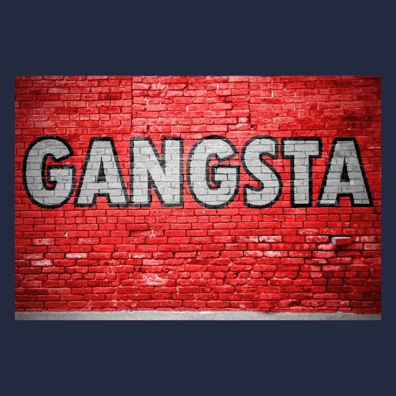 Graffiti de mur de briques de gangster