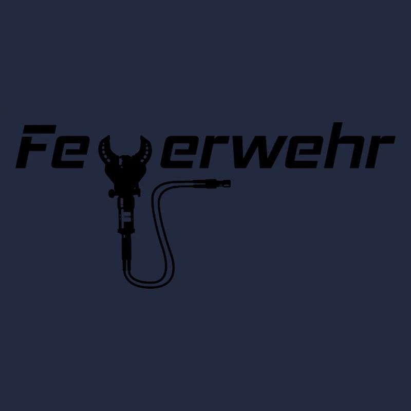 Feuerwehrschriftzug mit Schere