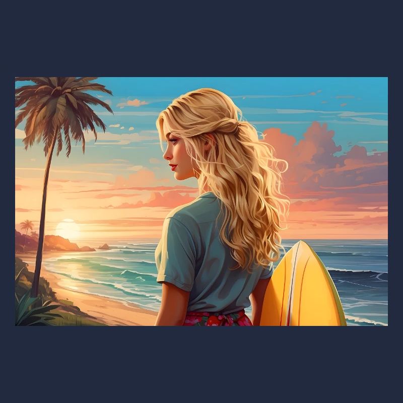 Fille surfeuse