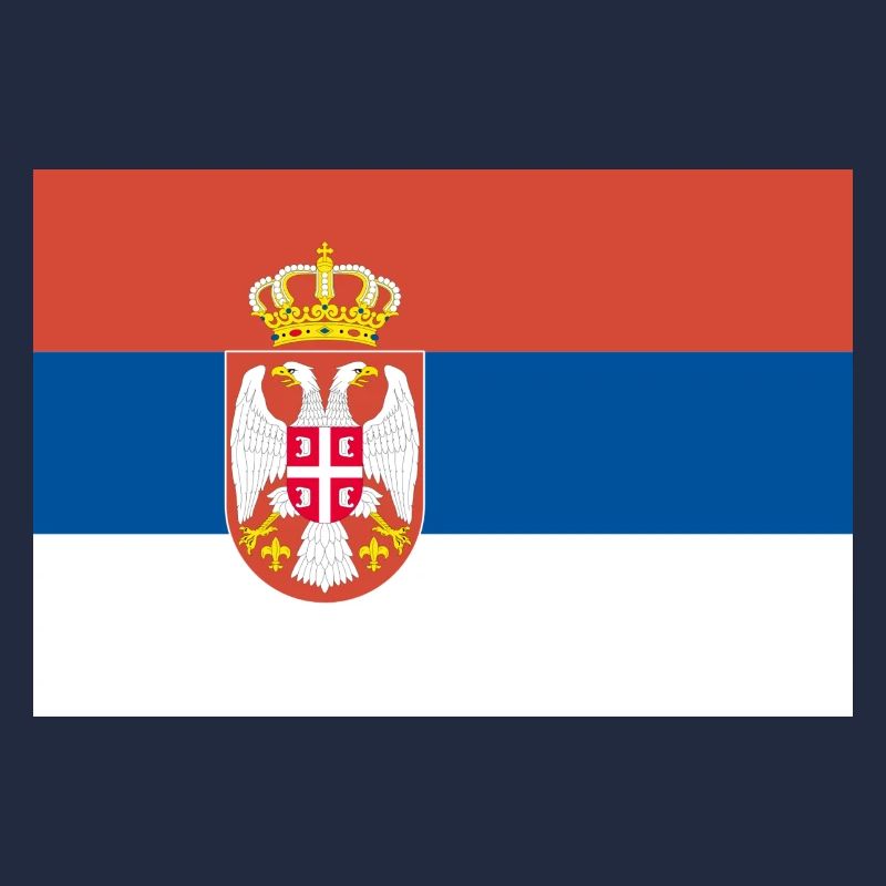 Serbische Flagge
