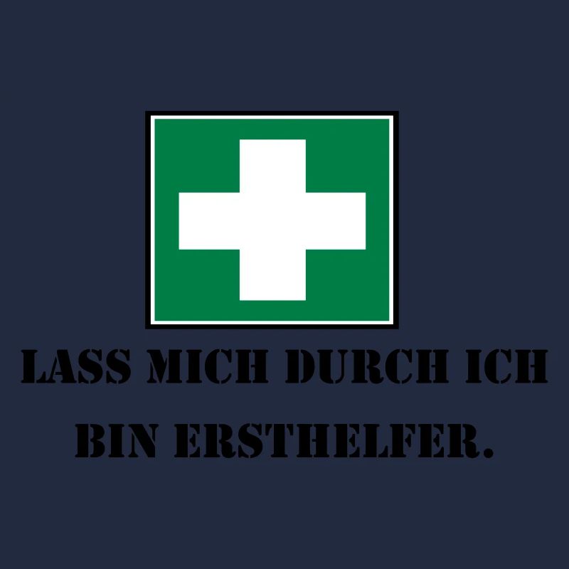 Lass mich durch ich bin Ersthelfer (schwarz)