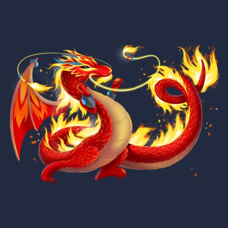 Magischer Feuer Drache - Drachen der Elemente