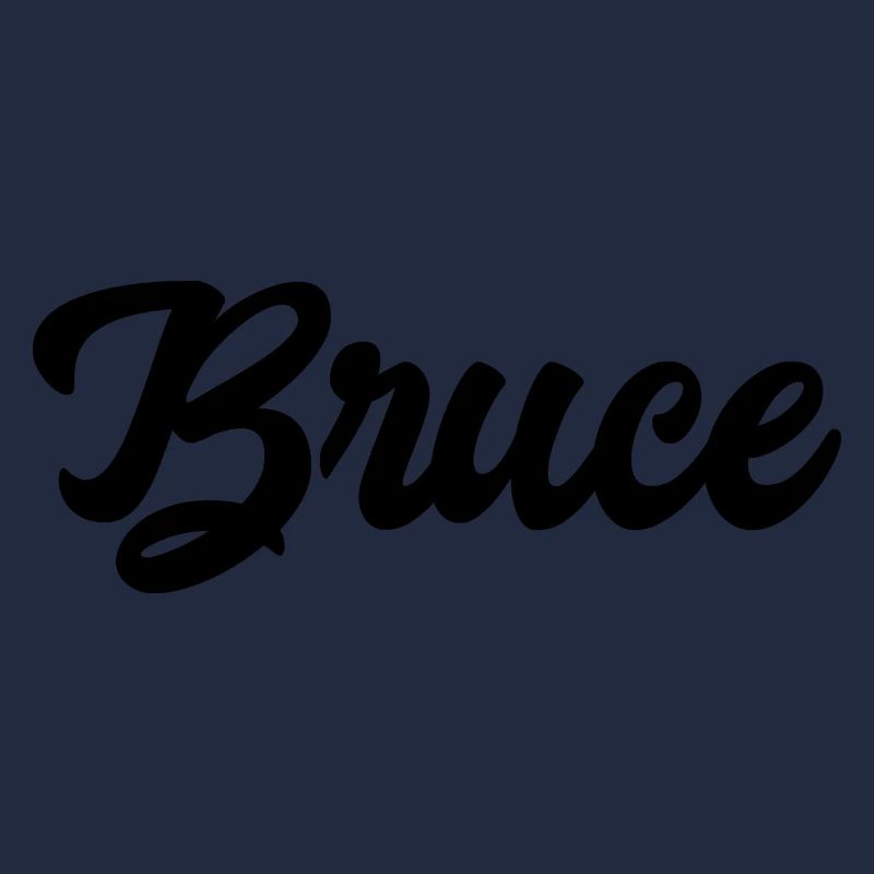 Bruce benutzerdefinierte Text Geburtstagsname