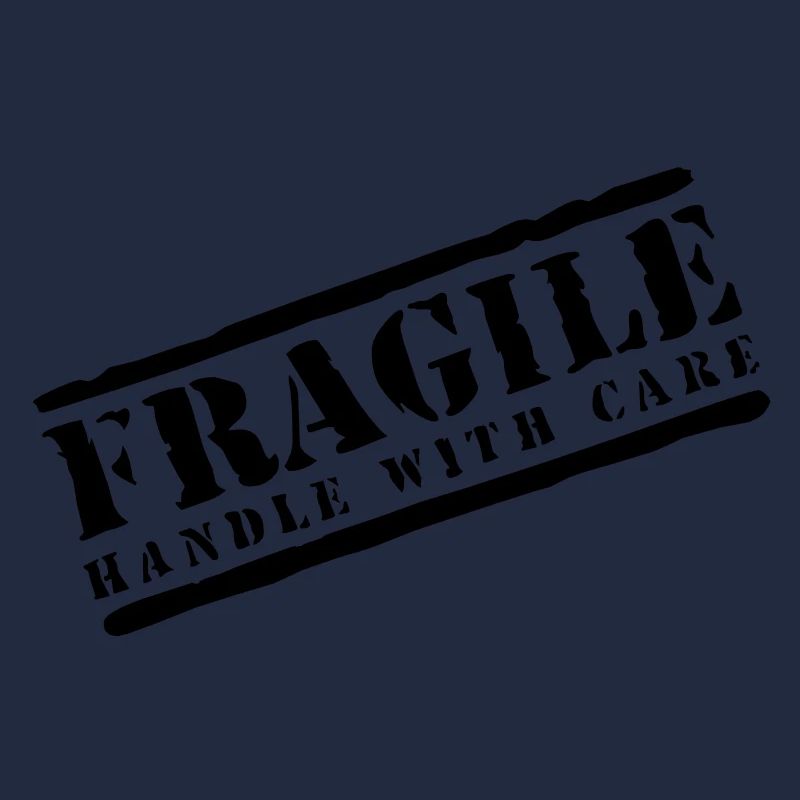 Poignée fragile avec soin