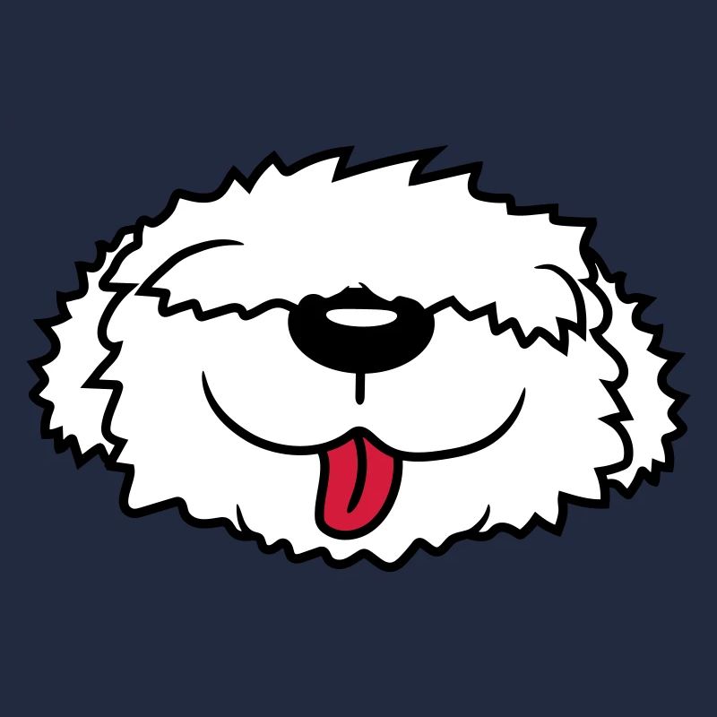 Visage de chien Bobtail