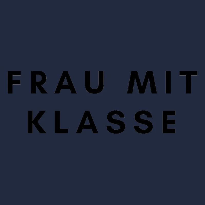 Frau mit Klasse