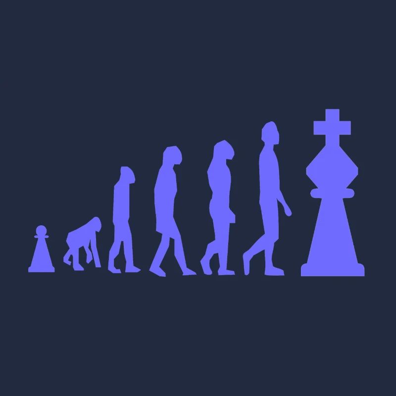 Chess Evolution Échecs Drôle