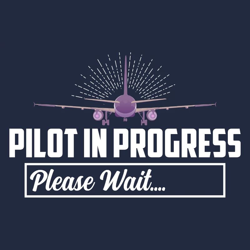 Pilot In Progress Please Wait.... Airline Aviation