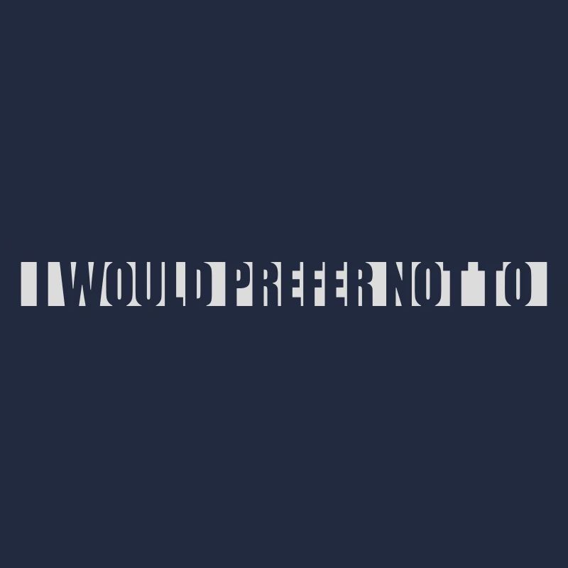 I prefer not to