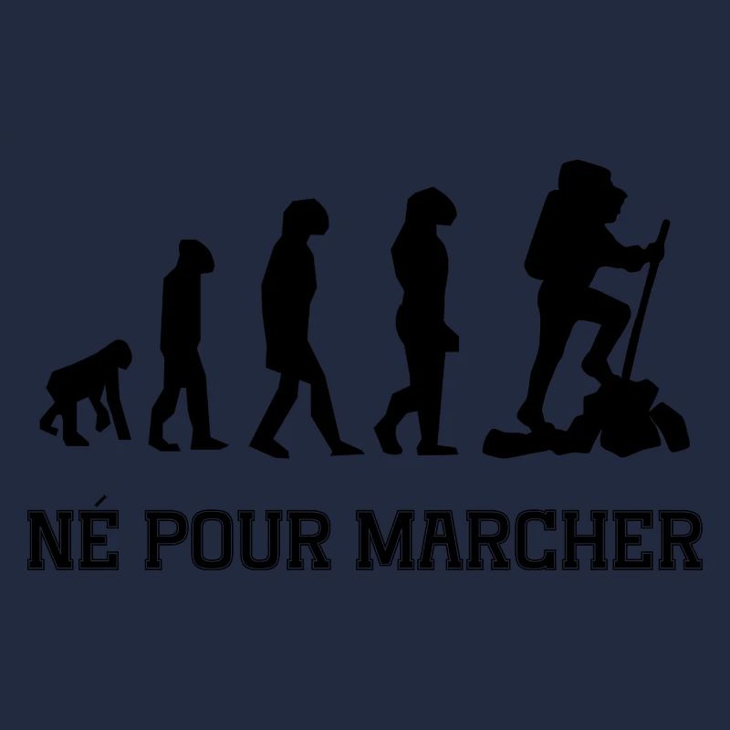né pour marcher