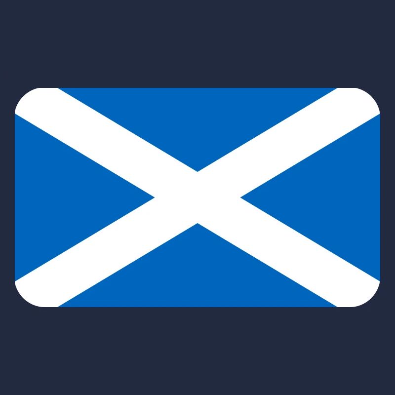 SCOTLAND FLAG round corner 400 dpi