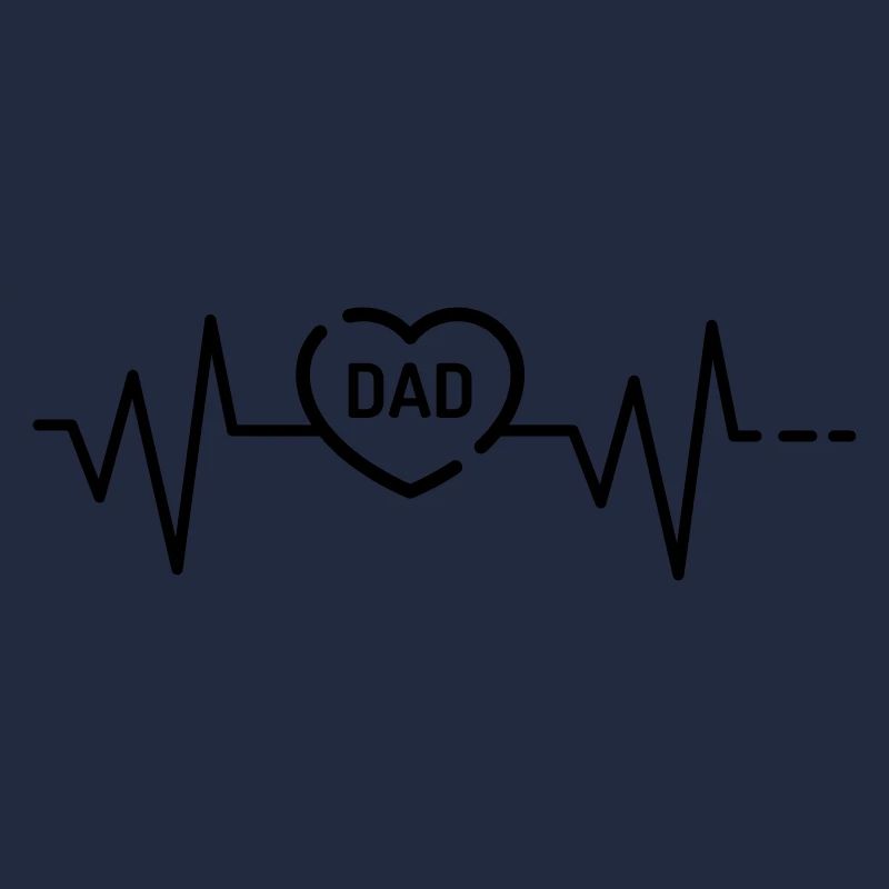 Herzschlag Dad, Vatertag, Vater, Papa, Papi, Daddy