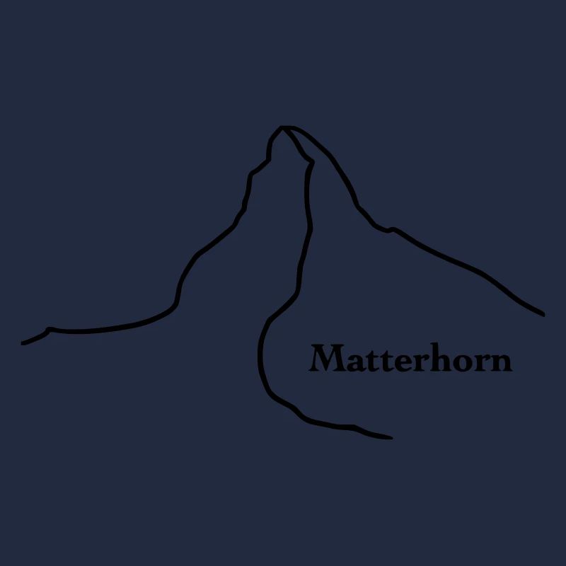 Matterhorn mit Text