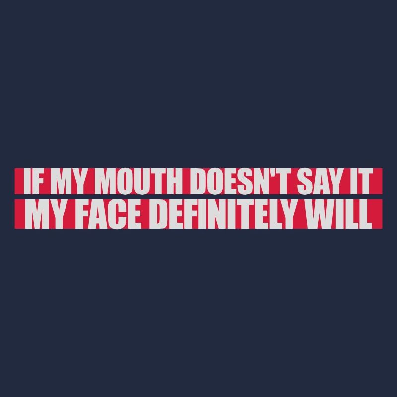 my face definitely will
