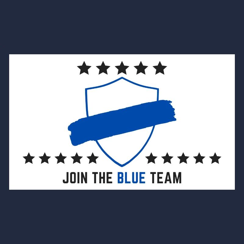 JOIN THE BLUE TEAM // WHITE VERSION