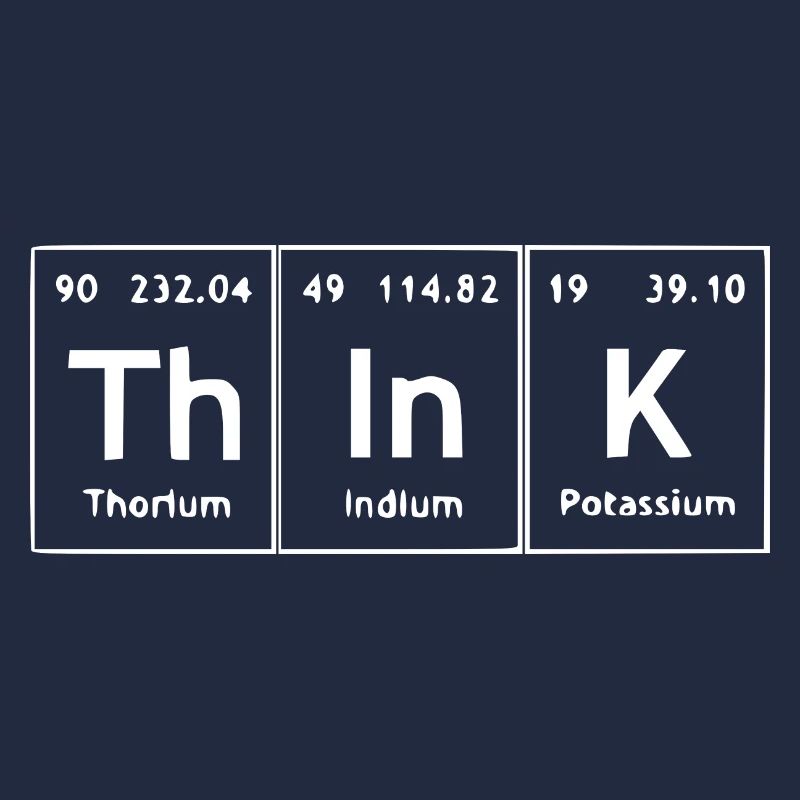 Think- Thinking Periodic Table White