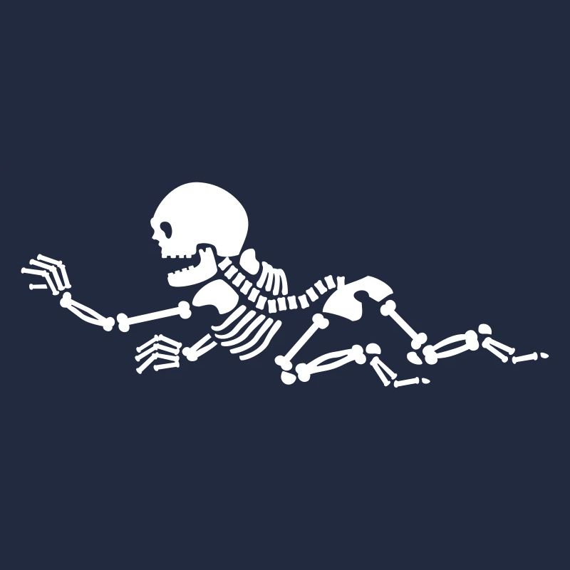Kriechendes Skelett / Crawling Skeleton (1c)