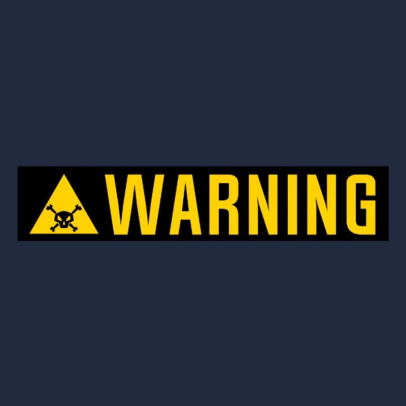 Warning-Panel Tod Kopf Dreiecksplatte