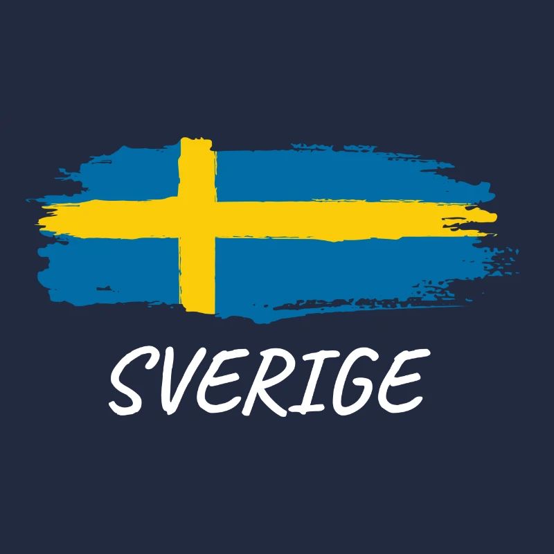 Drapeau grunge de Suède