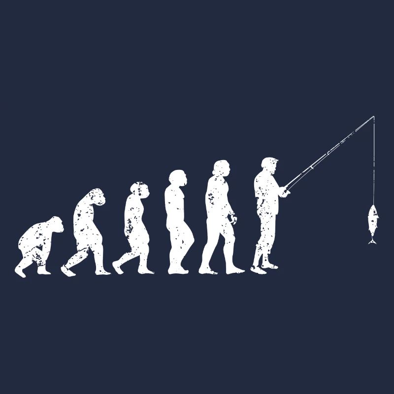 Évolution pêche pêcheur pêcheur pêche humanité