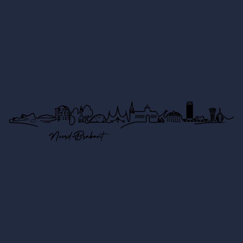 Horizon Brabant-Septentrional - NOIR (Vecteur multicolore)