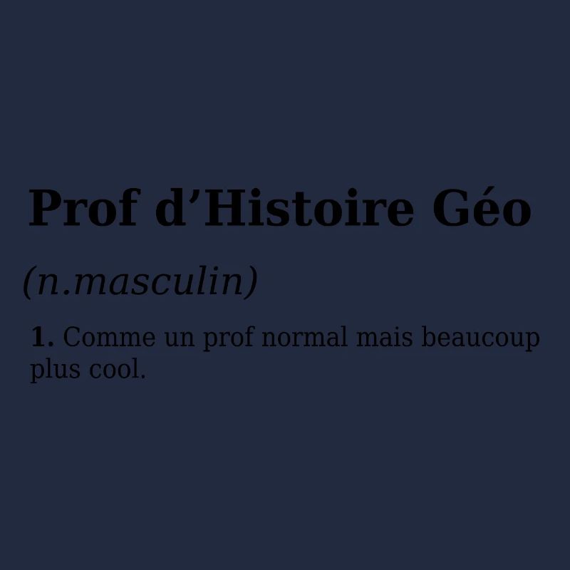 Définition Enseignant Histoire Geo