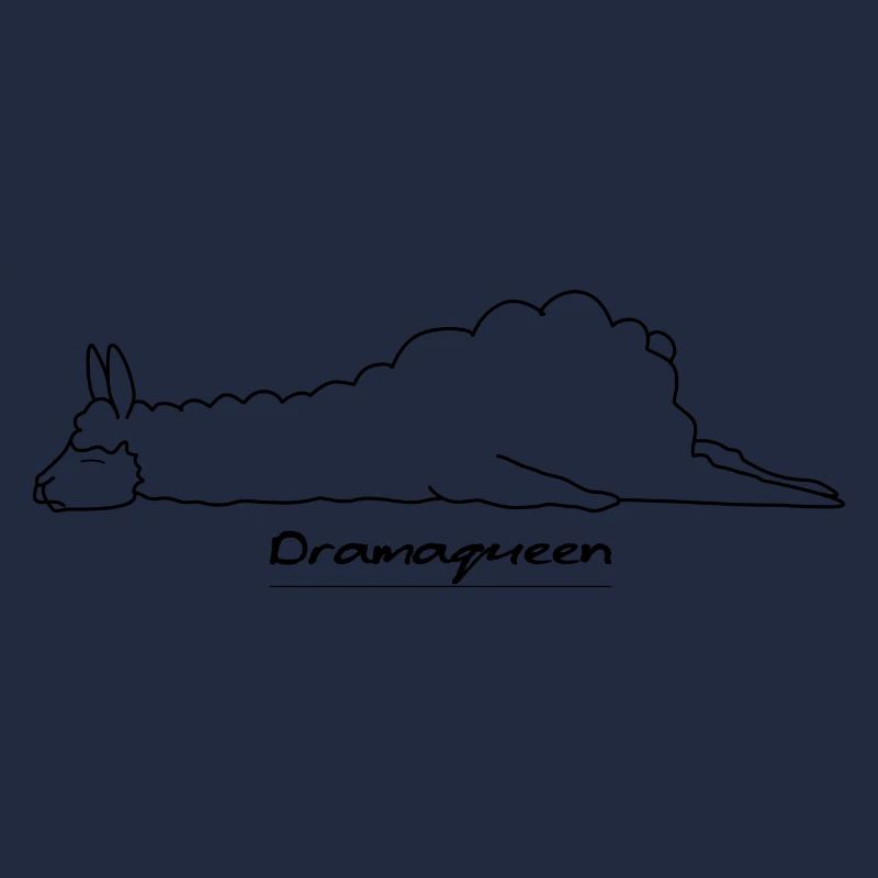 Faules Alpaka Dramaqueen Design