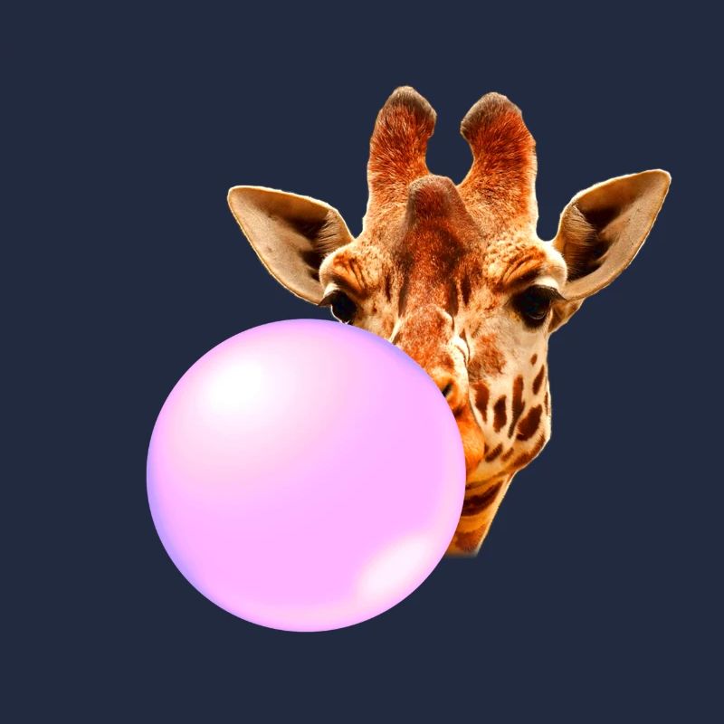Girafe Avec chewing-gum