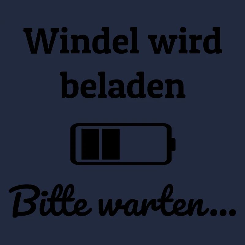 windel wird beladen schwarz