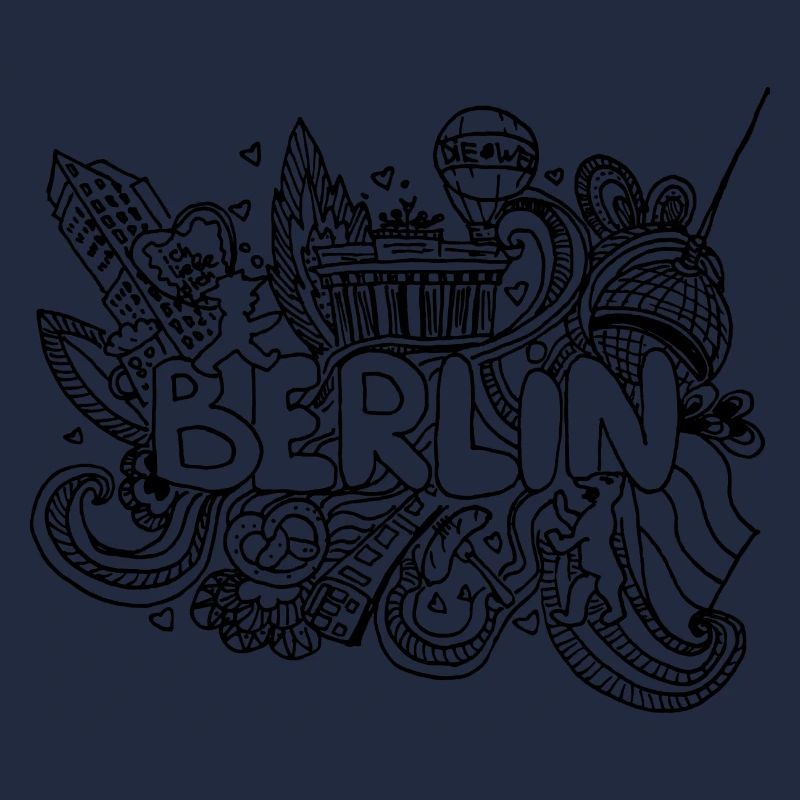 Berlin Berlin Skyline Graffiti Font Doodle